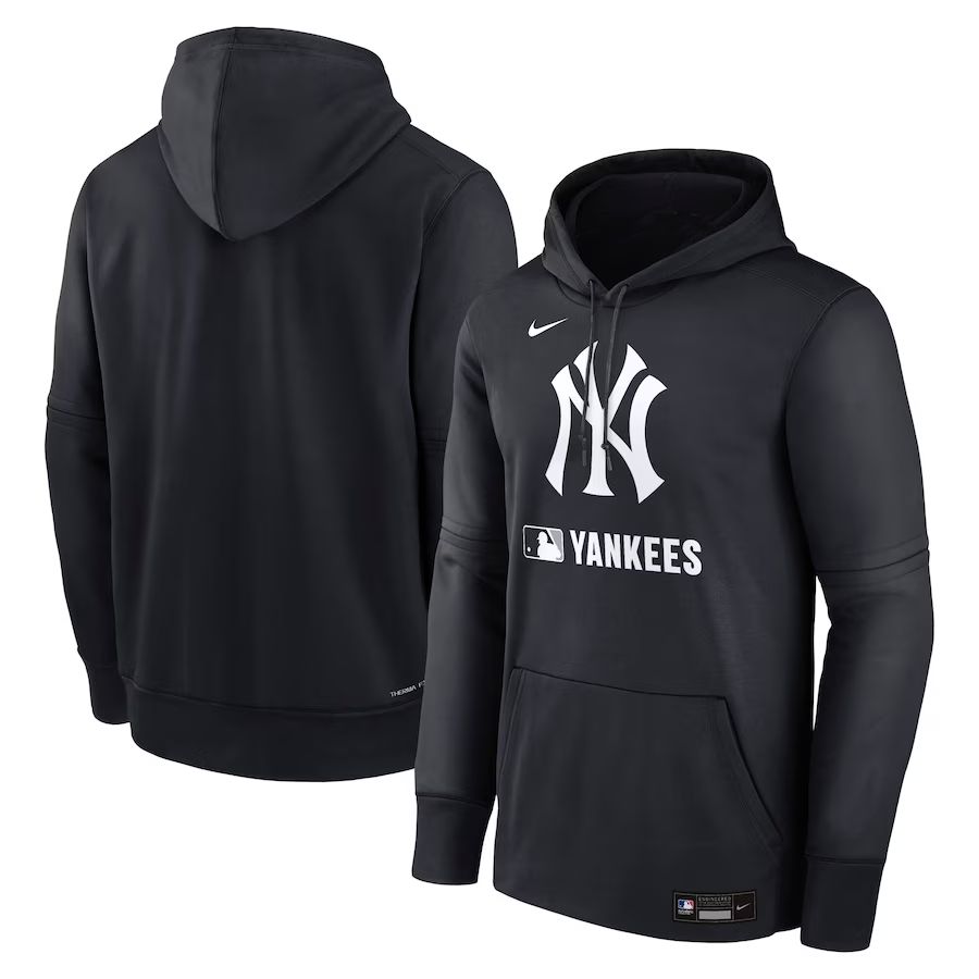 Men 2025 MLB New York Yankees Black Nike hoodie style 1->new york yankees->MLB Jersey
